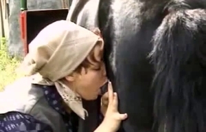 Filthy pony fucks in the amateur animal porn